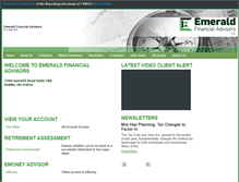 Tablet Screenshot of emeraldfinancialadvisors.com